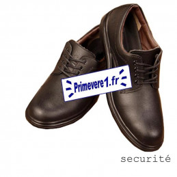 Chaussures de sécurité noire avec lacets
