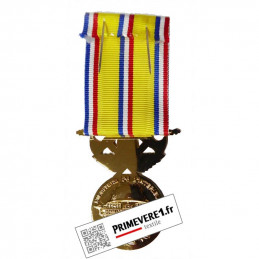 Médaille Pompier Bronze 10 ans d'ancienneté  verso