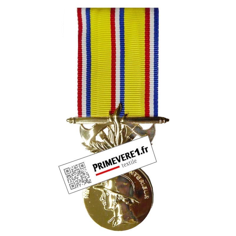 Médaille Pompier Grand Or 40 ans d'ancienneté