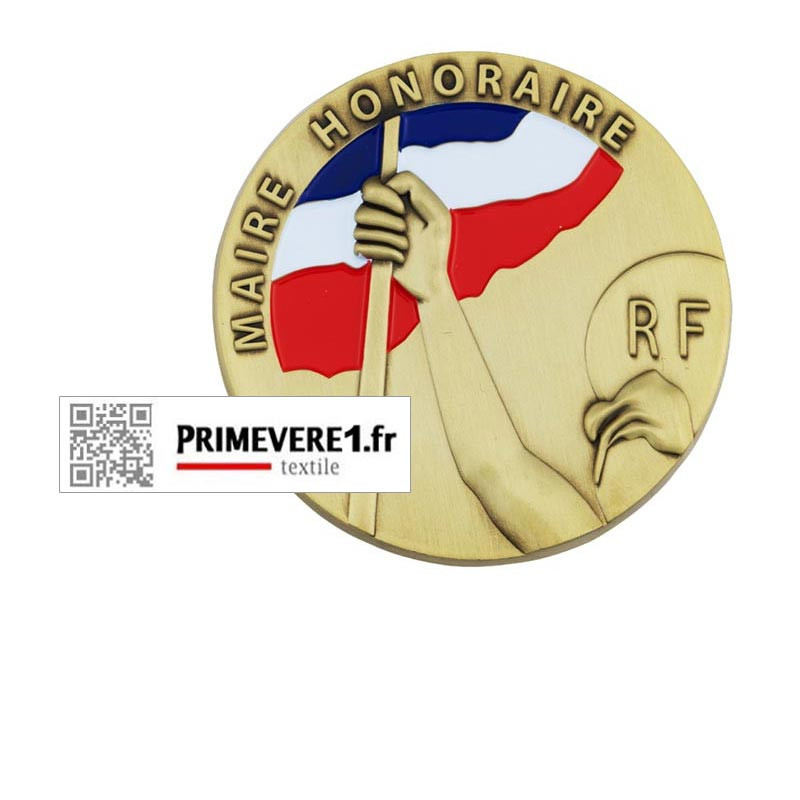 Médaille Maire Honoraire - gravure facultative