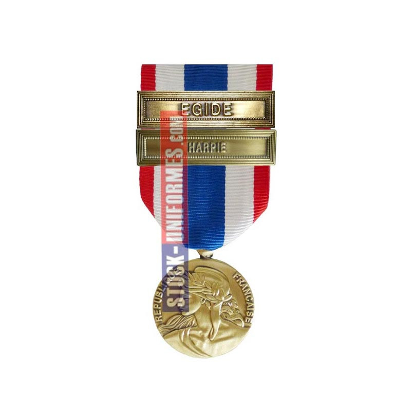 Médaille Protection Militaire du Territoire agrafes Harpie et Egide