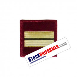 Galon velcro médecin pompier Lieutenant  - velours cramoisi