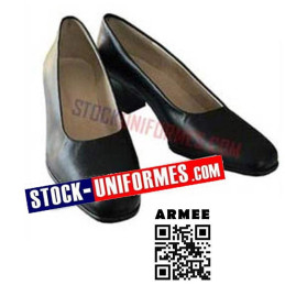 Chaussures FEMME de Sotie Pompiers cuir noires
