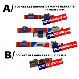 BARRETTES DIXMUDE DE DECORATION SUR RAIL RAPIDE AVEC PINS