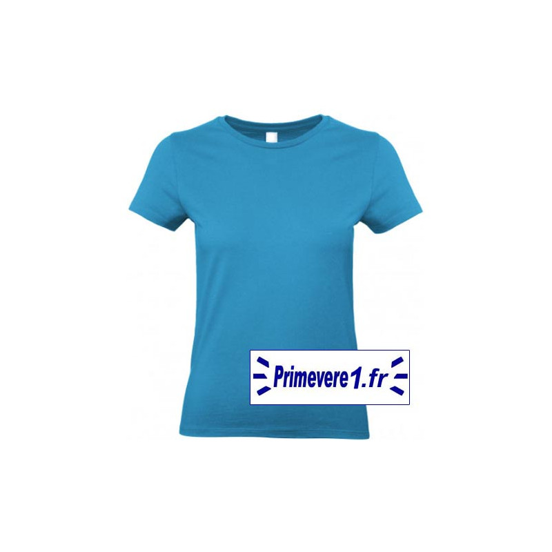 Tee shirt femme couleur Bleu Atoll