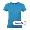 Tee shirt femme couleur Bleu Atoll