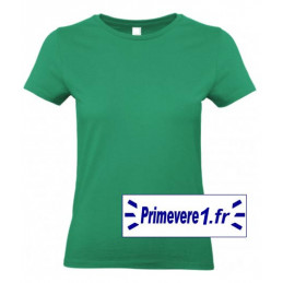 Tee shirt femme couleur Vert Pré