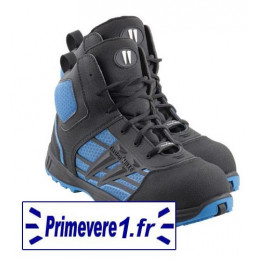 Chaussures de sécurité hautes S3 couleur bleue et noire