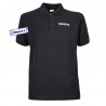 Polo noir marqué SECURITE coeur et dos