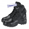 Chaussures intervention mi-haute 15 cm - cuir noir et cordura - fermeture glissière