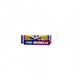 Barrette Argent Sapeurs-pompiers 20 ans d'ancienneté
