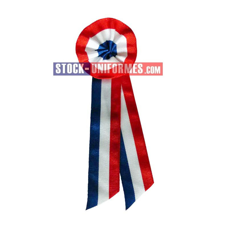 Cocarde tricolore en tissu - représentation républicaine