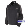 Blouson de travail noir et gris