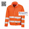 Veste softshell imperméable et respirante Fluo orange - bandes rétro