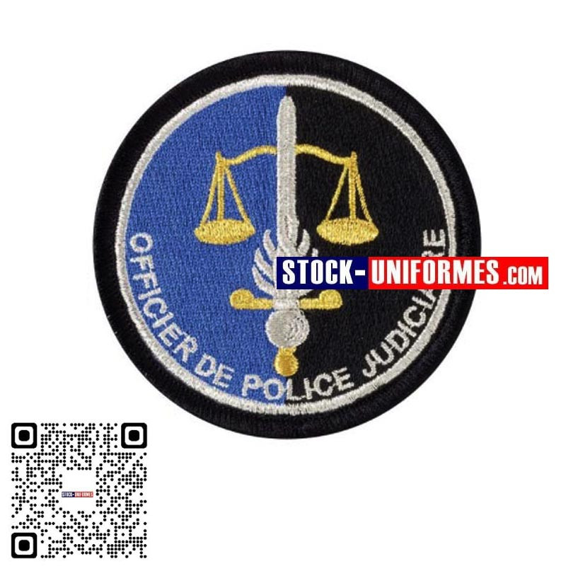 Ecusson brodé OPJ Officier de Police Judiciaire