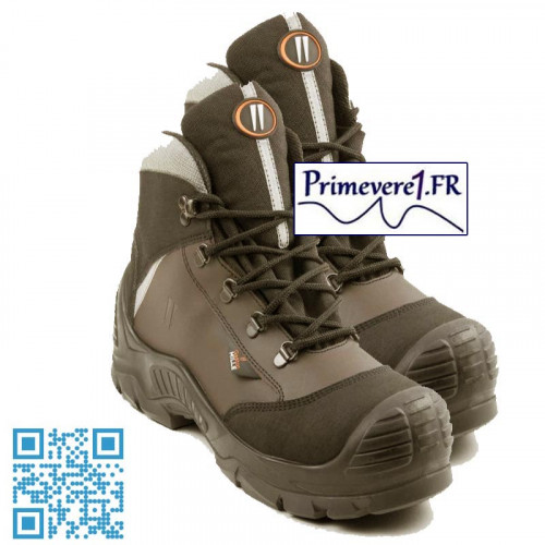 Chaussures de sécurité hautes marron - S3 SRA - ISO 20345