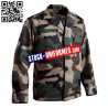 Veste outdoor de treillis f2 camouflage