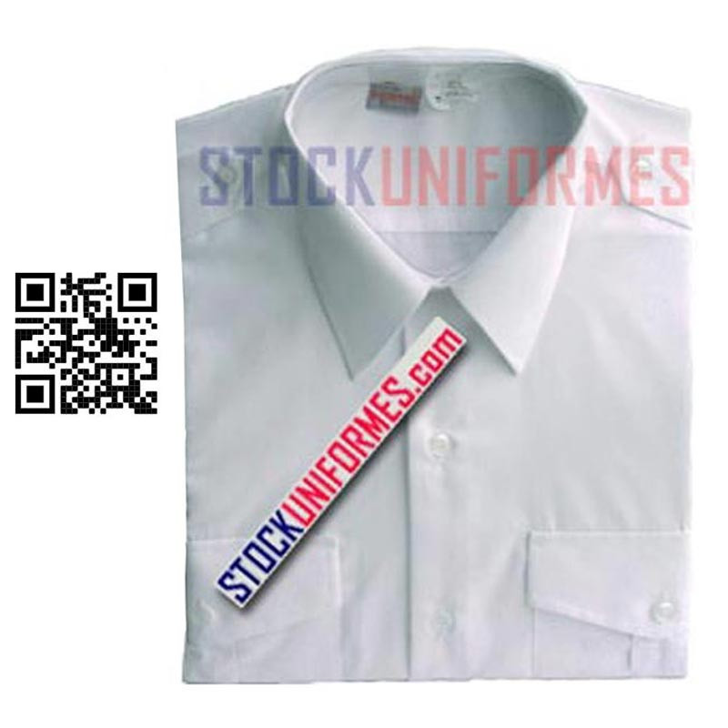 Chemise d'uniforme blanche manches longues