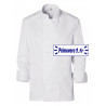 Veste blanche manches longues pour cuisinier
