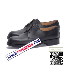 Chaussures cuir noir de cérémonie pompier