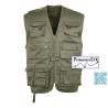 Gilet KAKI reporter multi poches
