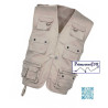 Gilet BEIGE reporter multi poches