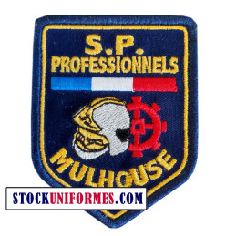 ECUSSON POMPIERS SUR VELCRO PROFESSIONNELS MULHOUSE