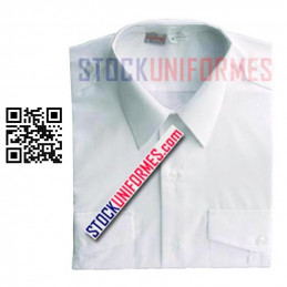 Chemise Blanche Militaire manches longues pour porte drapeau