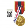 MEDAILLE DEFENSE NATIONALE OR AGRAFES 2 ETOILES BRONZE