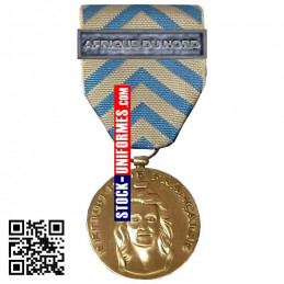 Médaille Reconnaissance de la Nation Agrafe AFRIQUE DU NORD