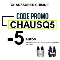 chaussures de sécurité cuisine code promo